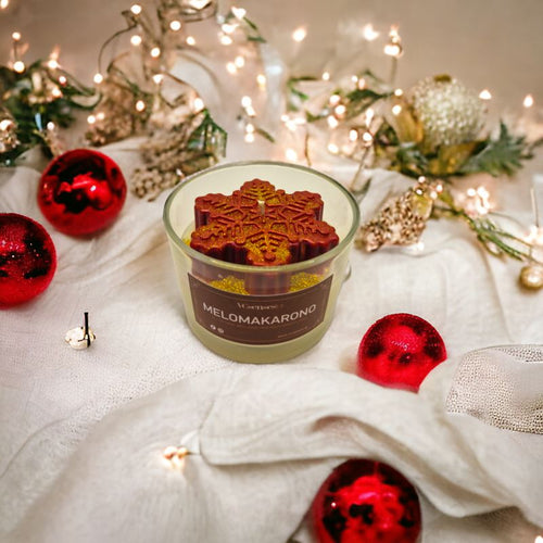 Αρωματικό Κερί σε ποτήρι με Χιονονιφάδα