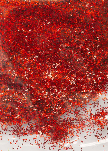 Βιοδιασπώμενα Holographic Glitter - Chunky- Χρώμα Κόκκινο 