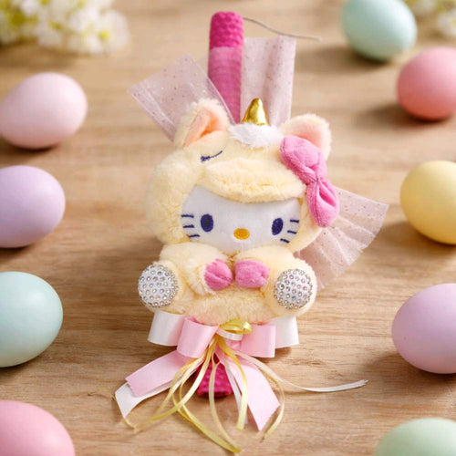 Λαμπάδα με δώρο λούτρινο μπρελόκ Hello Kitty