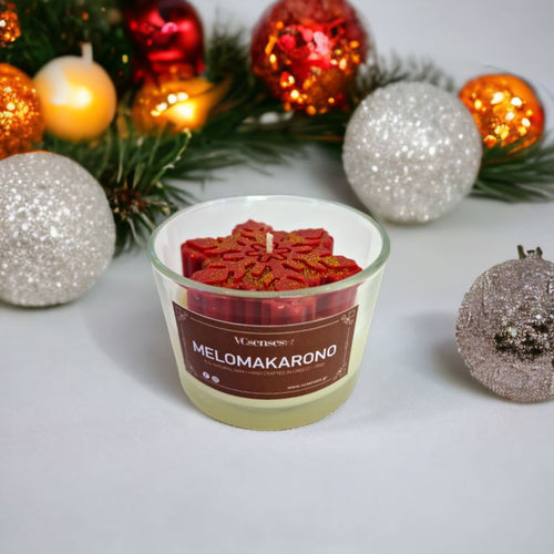 Αρωματικό Κερί σε ποτήρι με Χιονονιφάδα