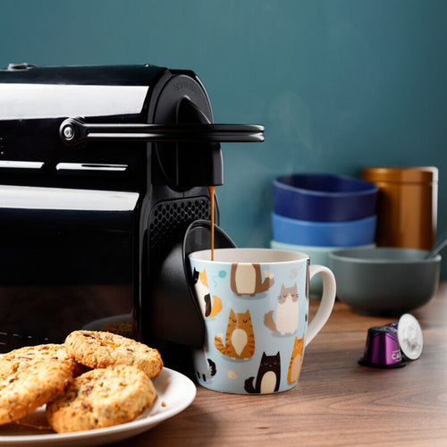 Χρωματιστή κούπα με γάτες